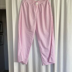 Pink Striped Pajama Pants